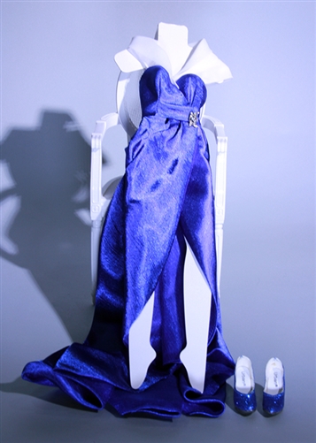 SAPPHIRE GOWN WITH SHOES