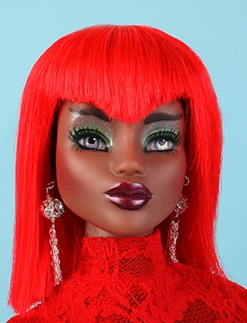 Red Wig - Zhonti Mid Night (Doll not included)