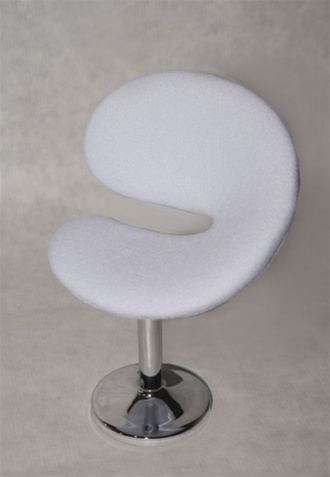 Dining Chair - White (Perfectly scaled for Vita and most 16" Fashion Dolls) .