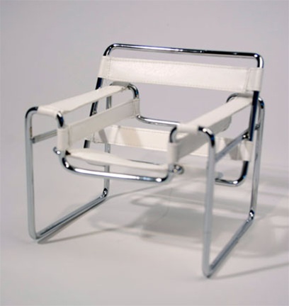 #28531 Tubular Chair - White (Perfectly scaled for 12" Fashion Dolls)