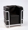 Modern Chair - Black (Perfectly scaled for 12" Fashion Dolls) Highly detailed chrome plated metal frame and leatherette seat.