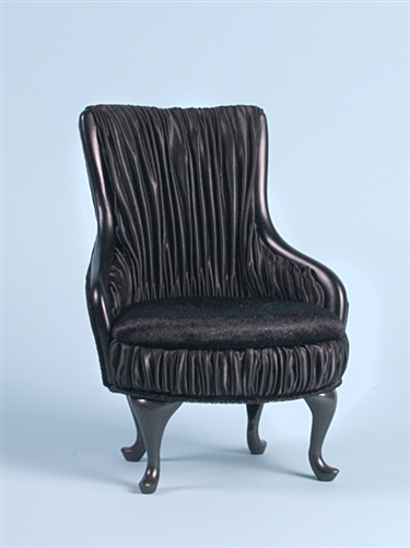 PRINCESS CHAIR- NOIR (Perfectly scaled for Vita and most 16" Fashion Dolls)
