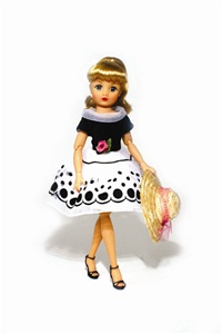 #18100A Cindy Dress (Excludes Doll and  Straw Hat)