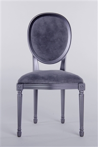 Louis XVI Style Chair - Pewter