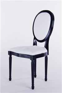 #28806 Louis XVI Style Chair - Black Lacquer